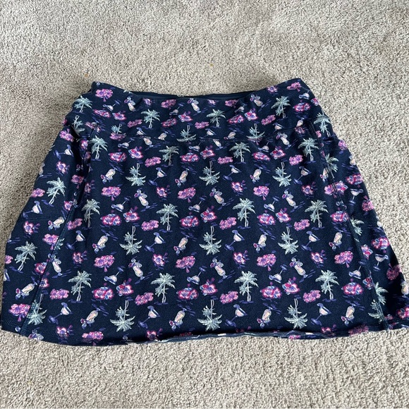 Intro Love The Fit Pants - Palm Tree Tropical Floral Purple/Blue Athletic Tennis Pickleball Skort